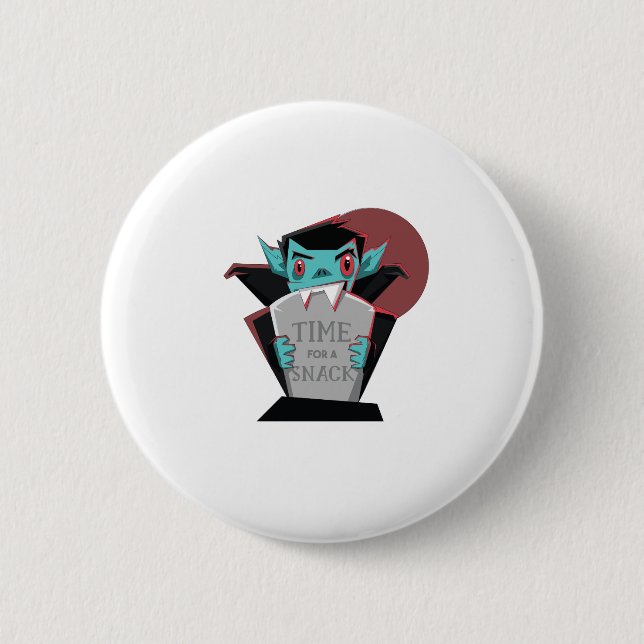 Funny Halloween Vampire Gift For Vampires Lover 6 Cm Round Badge (Front)