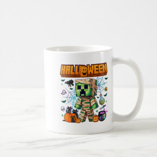 Funny Halloween Video Game Pumpkin Gaming Men Boys Coffee Mug