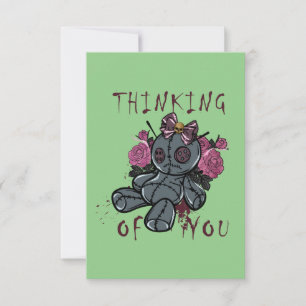 Funny Halloween Voodoo Doll Card