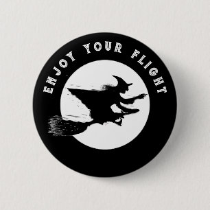 Funny Halloween Witch 6 Cm Round Badge