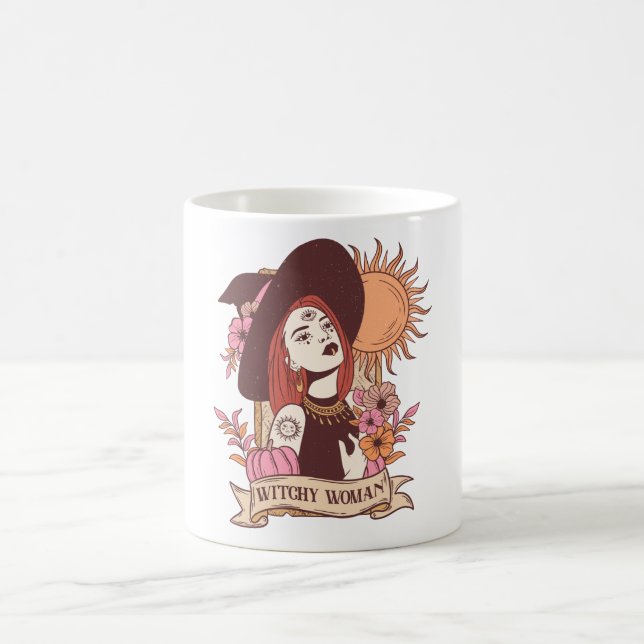  Funny Halloween Witch Coffee Mug (Center)
