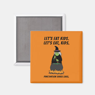 Funny Halloween Witch Cool English Teacher Grammar Magnet