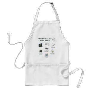 Funny Halloween Witch Gag Costume Standard Apron