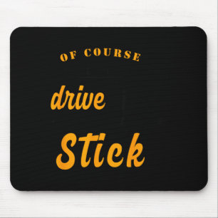 Funny Halloween Witch Mouse Mat