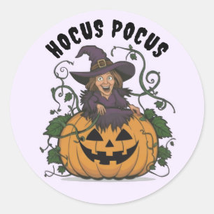 Funny Halloween Witch Sticker