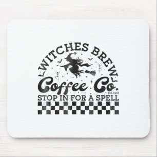 Funny Halloween Witches Brew Coffee Co Stop For A Mouse Mat