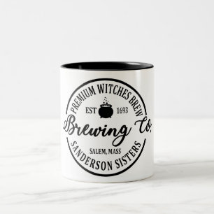 Funny Halloween Witches Brew Two-Tone Coffee Mug