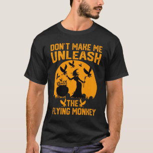 Funny Halloween Witches Flying Monkey T-Shirt Tee