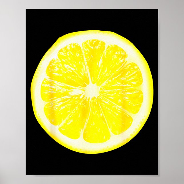 Funny Halloween Yellow Lemon Costume Fruit Costume Poster (Front)