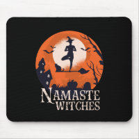 Funny Halloween Yoga Lover Namaste Witches