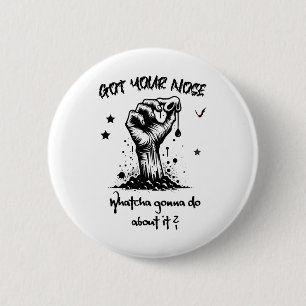Funny Halloween Zombie Got Your Nose  6 Cm Round Badge