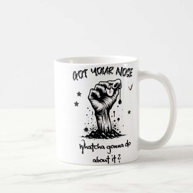 Funny Halloween Zombie Got Your Nose  Coffee Mug (Right)