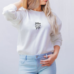 Funny Halloween Zombies Eat Brains Humor Sweater