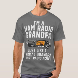 Funny Ham Radio Art For Grandpa Ham Operator Amate T-Shirt