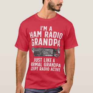 Funny Ham Radio Art for Grandpa Ham Operator Amate T-Shirt