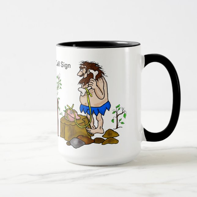 Funny Ham Radio B.C. Mug  Customise It! (Right)