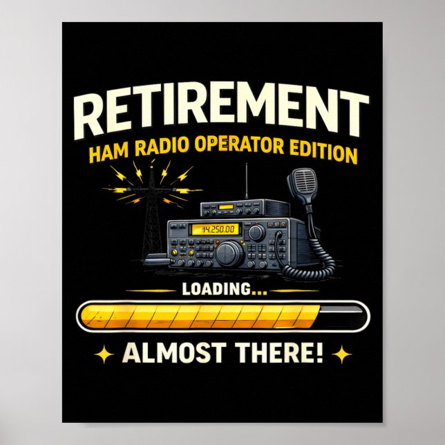 Funny Ham Radio Gifts For Retiring Operators Almos Poster (Front)