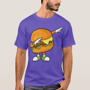 Funny Hamburger Art Men Women Cheeseburger Burger  T-Shirt
