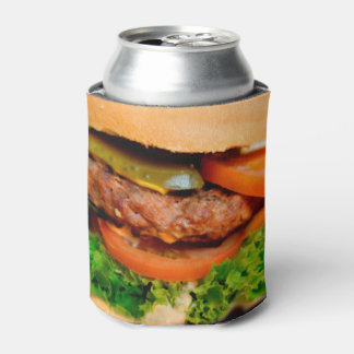 Funny Hamburger Cheeseburger All Over Print Food Can Cooler