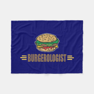 Funny Hamburger Cheeseburger Warm Fleece Blanket
