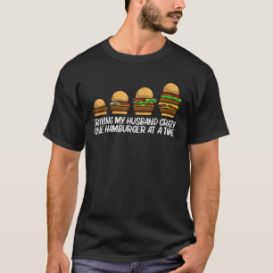 Funny Hamburger Gift For Women Mum Food Cheeseburg T-Shirt