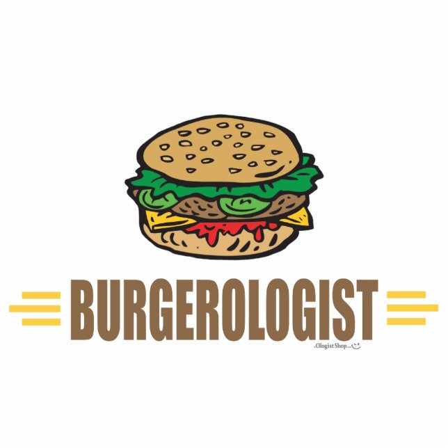 Funny Hamburger Standing Photo Sculpture (Front)