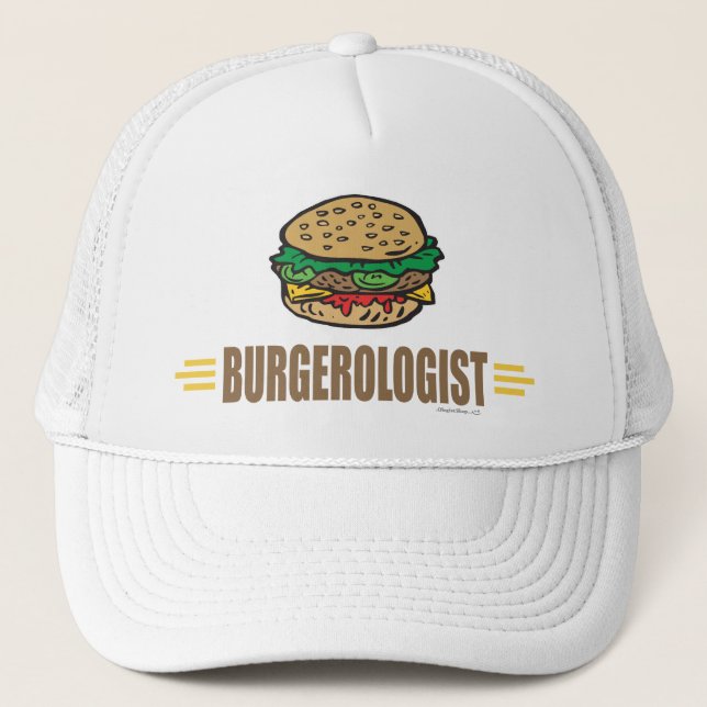 Funny Hamburger Trucker Hat (Front)