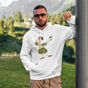 Funny Hamlet Shakespeare Actor Holding Skull Hoodie