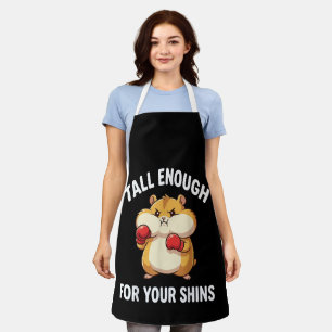 Funny Hamster Boxing Tall Enough for Your Shins Apron