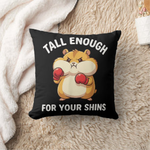 Funny Hamster Boxing Tall Enough for Your Shins  Cushion