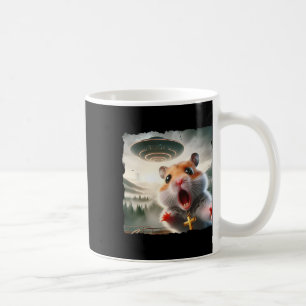 Funny Hamster Selfie With Alien Trip Meme Pet Crui Coffee Mug