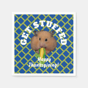 Funny Hamster Thanksgiving Napkin