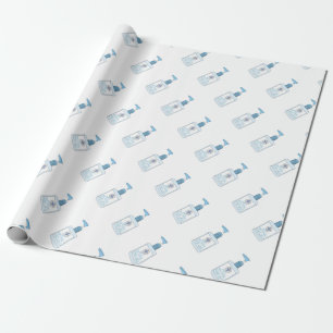 Funny  hand gel wrapping paper