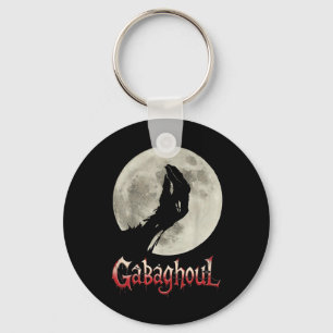 Funny Hand Moon Gabagool Halloween Key Ring