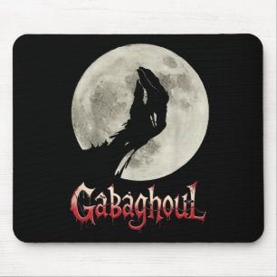 Funny Hand Moon Gabagool Halloween Mouse Mat