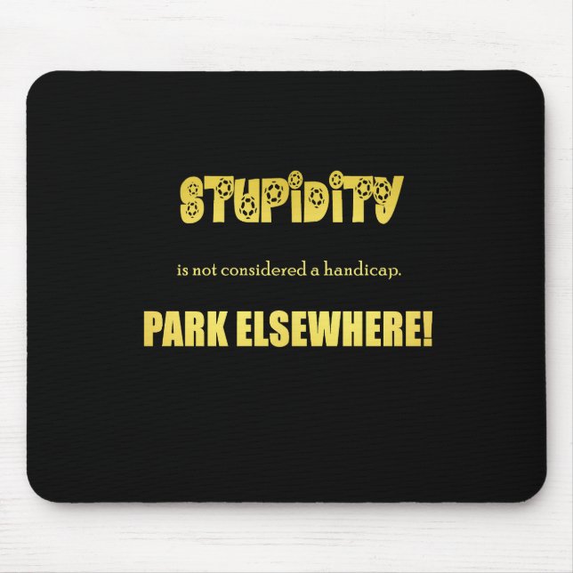 Funny Handicap Parking Joke Mouse Mat (Front)