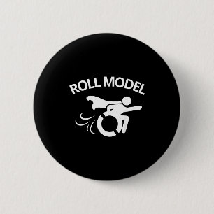 Funny Handicapped Sarcastic Wheelchair 6 Cm Round Badge
