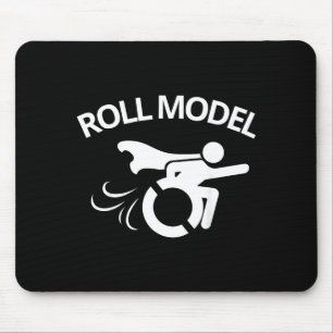 Funny Handicapped Sarcastic Wheelchair  Mouse Mat