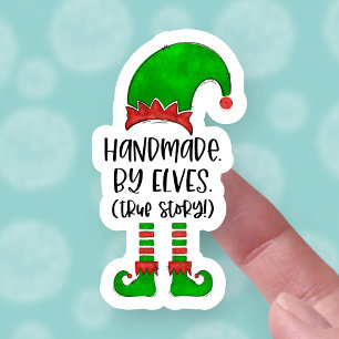 Funny Handmade by Elves Cute Christmas Business