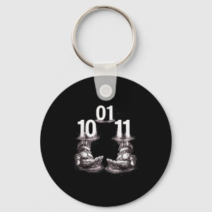 Funny hands robot 01 10 11 robo key ring
