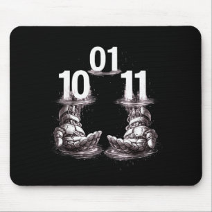 Funny hands robot 01 10 11 robo mouse mat