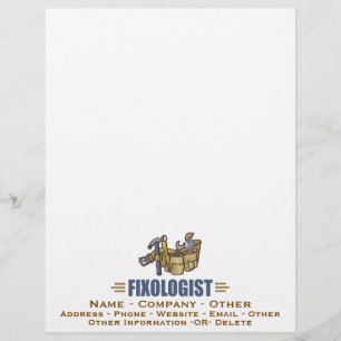 Funny Handyman Humourous FIXOLOGIST