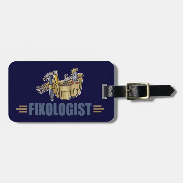 Funny Handyman Luggage Tag (Front Horizontal)