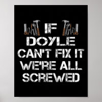 Funny Handyman Quote Personalised Doyle Gift 