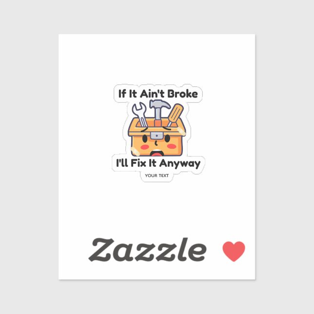 Funny Handyman Tool Box Dad Joke Personalised (Sheet)