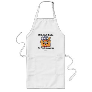Funny Handyman Tool Box Dad Joke Personalised Long Apron