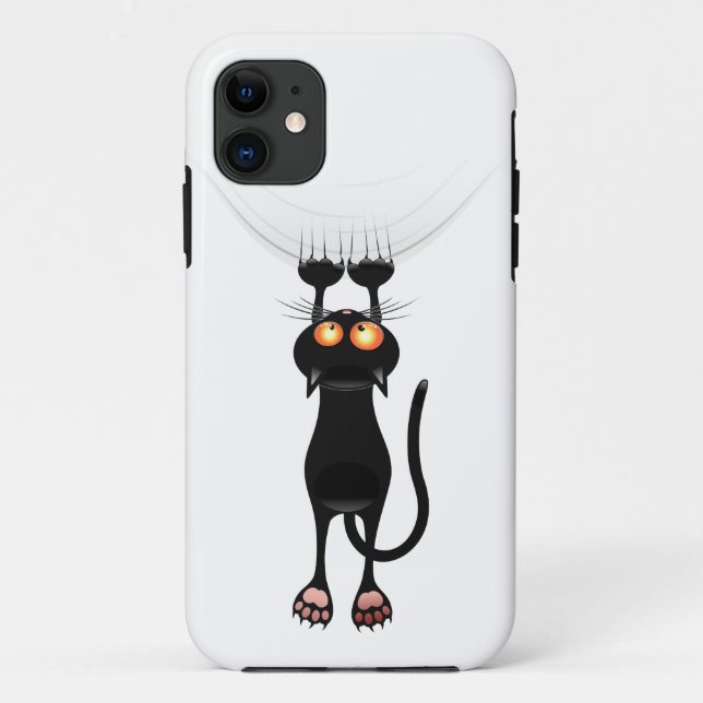 Funny Hang On Cat Case-Mate iPhone Case (Back)