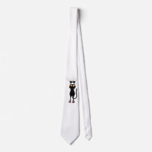 Funny Hang On Cat Tie