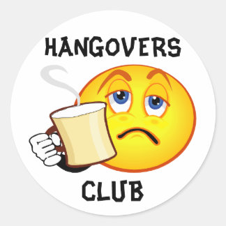 Funny Hangovers Club Sticker