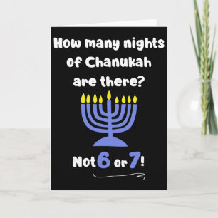 Funny Hanukkah 67 Meme Teacher How Many Nights Of Card